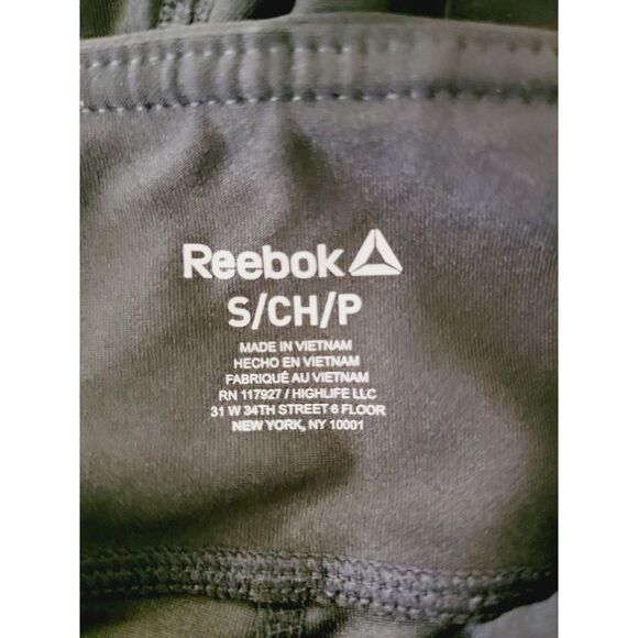 Reebok S Womens Quicktight Black Leggings Moist Wick Compression‎ Pull On NWT - Picture 8 of 9